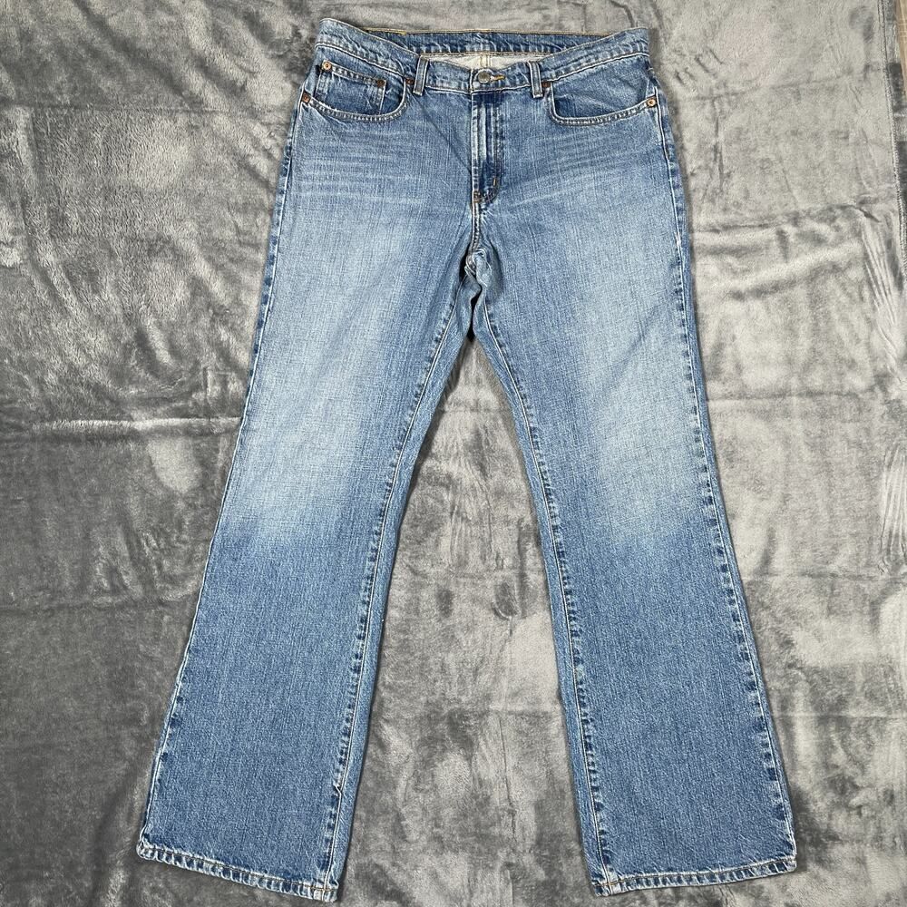 Polo Ralph Lauren Kelly Jeans Bootcut Womens Size 14x32 Light Wash Y2K Casual